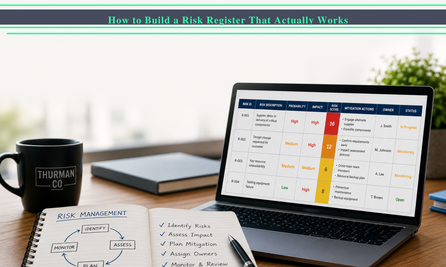How to Build a Risk Register That Actually Works - Thurman Co